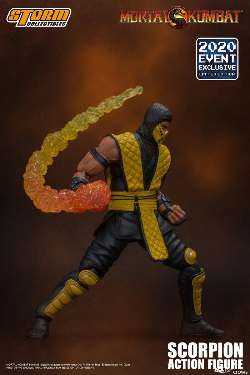 2020 Storm Mortal Combat 3 Scorpion SDCC Fire Skeleton Ver 1/12