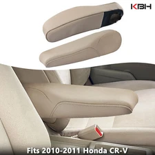 Fits 2010-2011 Honda CR-V CRV Leather Front Seat Armrest Replacement Cover Beige