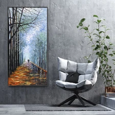 Hand Painted Canvas Oil Painting Abstract Landscape On Canvas Painting Thick Oil
