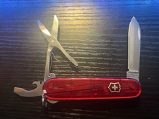 Victorinox Swiss Army 91mm Knife : COMPACT  in Ruby Red - Used Very Good