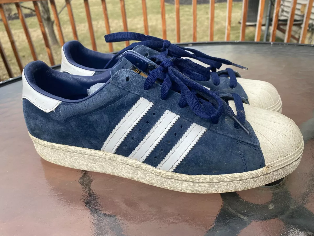 Vanding med sig frisør Adidas Superstar 80s Deluxe Navy Blue Suede Shoes 2015 B35988 Men&#039;s  Size 10.5 | eBay