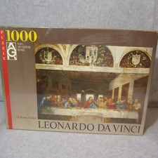 New Jigsaw Puzzle Leonardo Davinci Last Supper 1000 Sealed Vintage Italy Unopen
