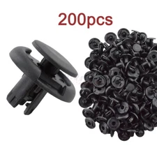 200Pcs Nylon Rivets Push Retainer Bumper Fender Clips for Honda Acura 8mm Hole