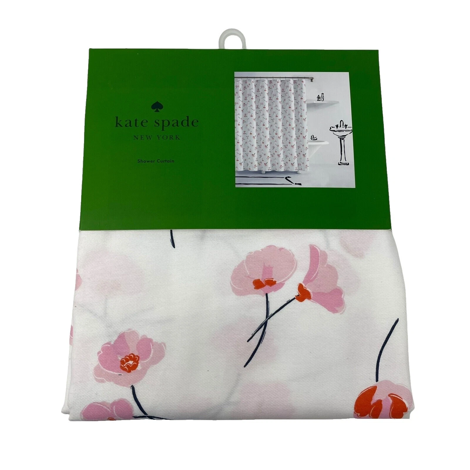 Kate Spade New York Blanco Cortinas de Ducha