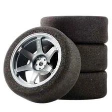 1/10Scale Sponge Tires and Wheel Rims with 3mm Offset For RC HSP HPI On-Road Car