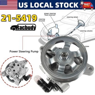 New Power Steering Pump + Pulley 21-5419 For Honda Odyssey Acura MDX Pilot 03-12