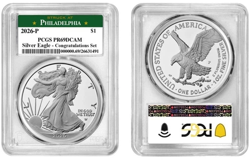 2026-P American Silver Eagle — photo from the most recent tracked eBay sale