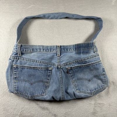 Vintage Levi s 501 Handmade Denim Shoulder Bag Y2K Boho Festival