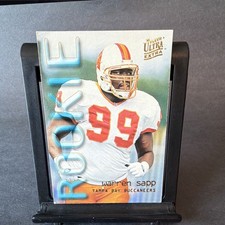 Fleer Ultra 1995 Warren Sapp Rookie Card #471 Tampa Bay Buccaneers NFL. rookie card picture
