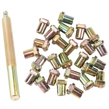 26Pcs Steel Alphabet Stamps Punch Set for Leather Craft Stamps Tools 264613