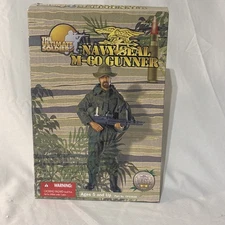 New In Box 2001 The Ultimate Soldier Navy Seal M-60 Gunner Figure Set