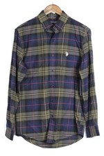US Polo Assn Plaid Men's Dress Shirt Long Sleeve Button Down Small 004