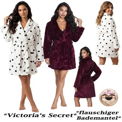 Victoria's Secret * Bademantel * flauschig * kurz * Cozy *  Gr. M/L, XL/XXL