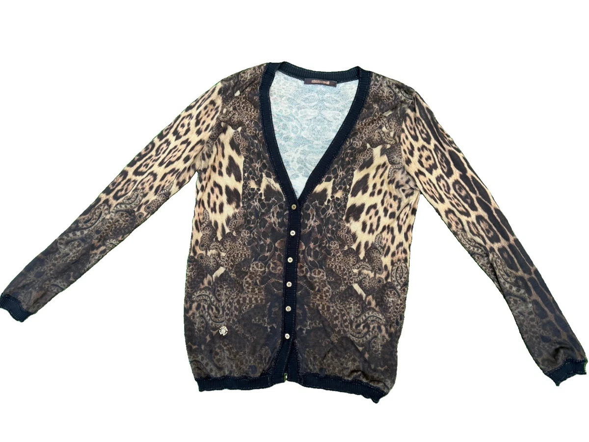 CLASS roberto cavalli 動物柄カーディガン Roberto Cavalli Animal Print Sweaters for Women for sale | eBay
