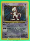 1999 Pokemon Base Set 1st Edition Shadowless #10 Mewtwo Holo Rare MP