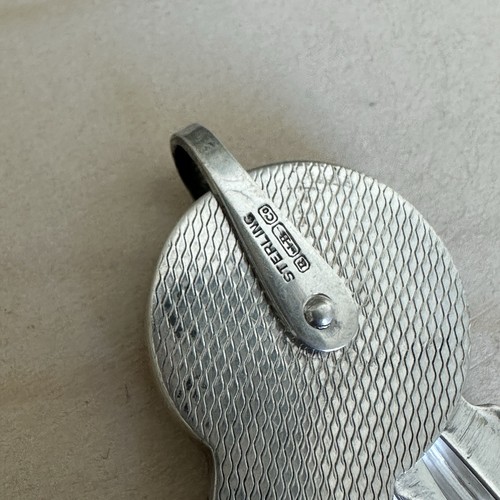 Chiave vintage R Blackinton Co non tagliata Art Deco USA modello diamante sterling 18,1 g - Foto 3 di 8