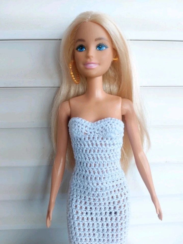 Ropa de muñeca, barbie.Vestido hecho a mano,crochet. - Imagen 2 de 4