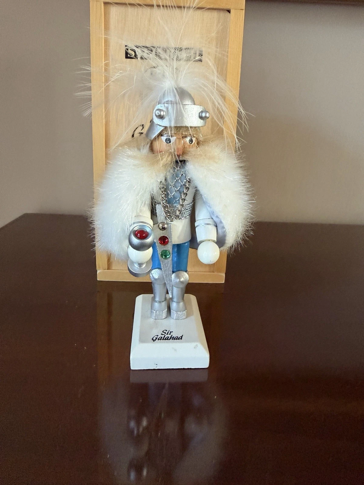 Steinbach Sir Galahad Nutcracker. KSA Collectibles wood w/ box