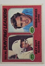 1976 Topps - Ray Guy, Herman Weaver #206