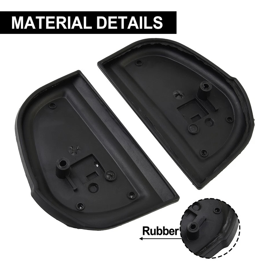 Rubber Seal Pads View Mirror Gasket Rubber Seal Pads View Mirror Black Gaske - Image 2 of 4