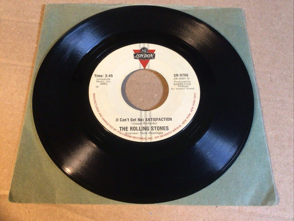 The Rolling Stones 3 Vinyl Lot, Satisfaction, Get Off My Cloud, Honky Tonk Women - Image 4 of 4
