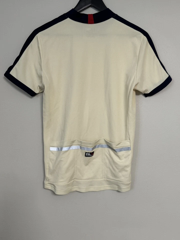 Camiseta deportiva RLX Polo Ralph Lauren para mujer L blanca 3/4 cremallera Foto 4 de 4