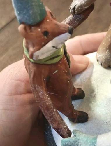 RARE Christmas Trio Laura Benge 2016 Demdaco Lift The Spirit Snowman Fox & Bear - Bild 12 von 15