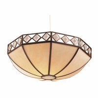 Bv48upl Bevelled Glass Tiffany Uplighter Pendant Shade. Bv48upl Bevelled Glass Tiffany Uplighter Pendant Shade.