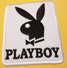 Playboy Bunny Worldwide Shipping Embroidered Patch approx. 2.75 x 3.5"