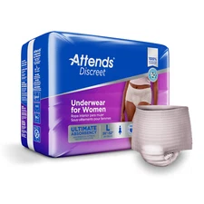 Absorbent Underwear Attends Discreet Pull On Large Moderate Absorbency BG/18