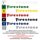 Firestone Sticker Sponsor Stickers Pre Spaced Motorcycle Helmet 4pcs cm. 10-15