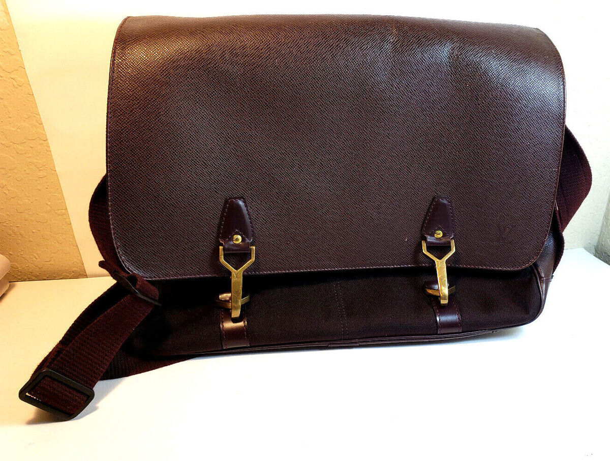 louis vuitton laptop bag brown