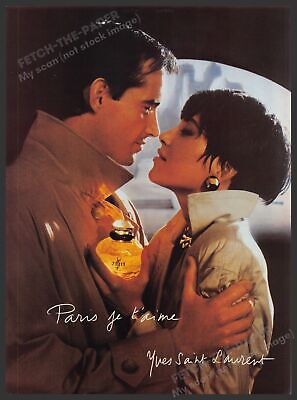 Yves Saint Laurent Paris 1980s Print Advertisement Ad 1986 (See