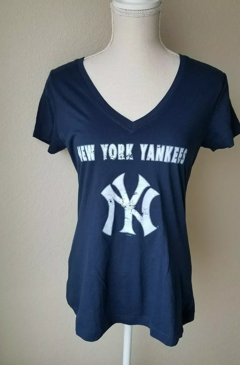 NY Yankees Women s T Shirt Size L eBay