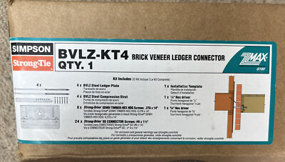Simpson Strong Tie BVLZ-KT4 Brick Veneer Ledger Connector Simpson Strong Tie BVLZ-KT4 Brick Veneer Ledger Connector