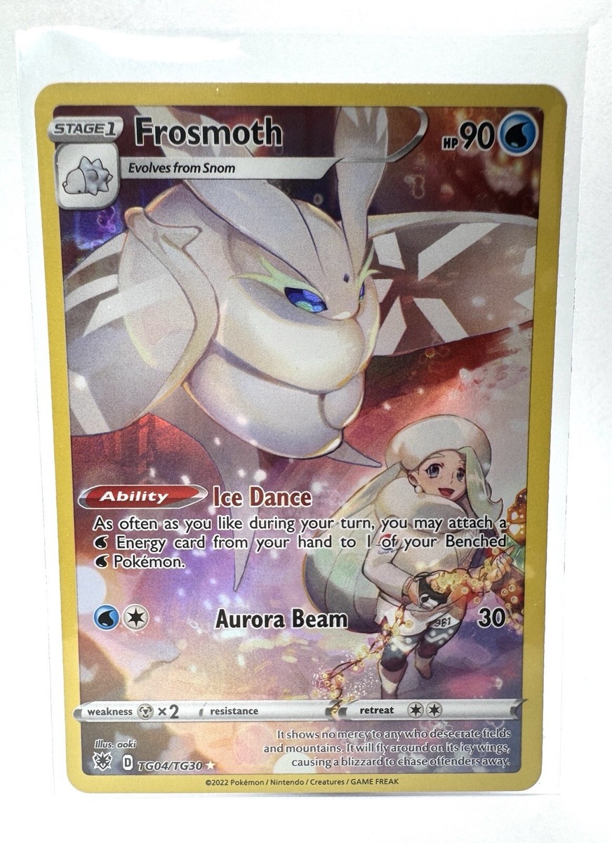 frosmoth pokemon card value Secret Rare - 204/192 - Rebel Clash Water Rarity Pokemon Card Frosmoth TG04/TG30 Ultra