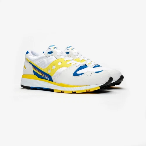 Saucony Azura White Yellow Blue S70437-1 Men's 8.5 NEW IN BOX