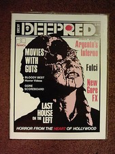 DEEP RED #1 horror film fanzine- Chas Balun*Argento*Fulci*David Hess*V.RARE+OOP!