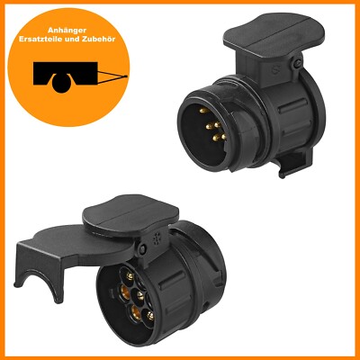 Mini Adapter PKW - Anhänger 13-polig auf 7-polig STECKER 13 7 polig Kurzadapter