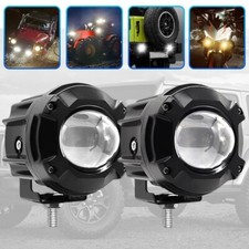 3inch Led Motorcycle Headlight Yellow White Spot Light Off-road Driving Fog Lamp