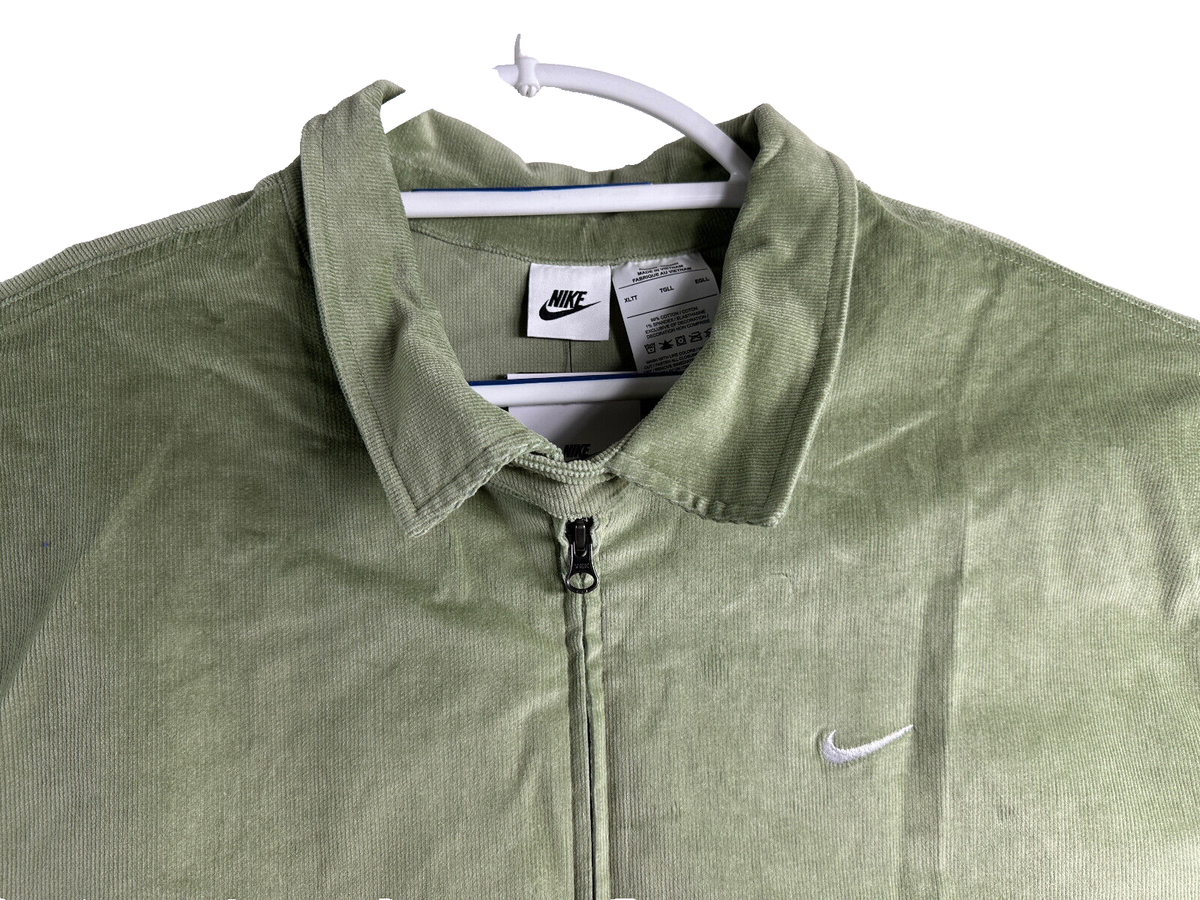 Nike Harrington Jacket Oil Green White Men`s Size XLTT DX9070-386