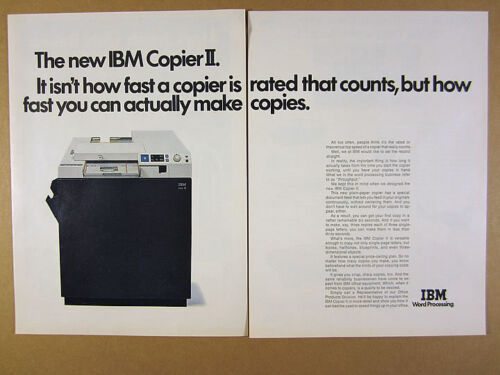1972 The new IBM Copier II office copy machine photo vintage print Ad - Picture 1 of 1