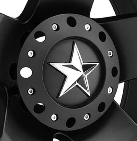 24X12 BLACK XD775 WHEELS RIMS ROCKSTAR WRANGLER GLADIATOR DEEP 24" FUEL RHINO Foto 2 de 4