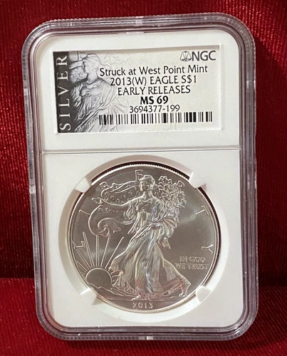 2013-W Silver Eagle Struck At West Point Mint NGC MS69 Early Releases