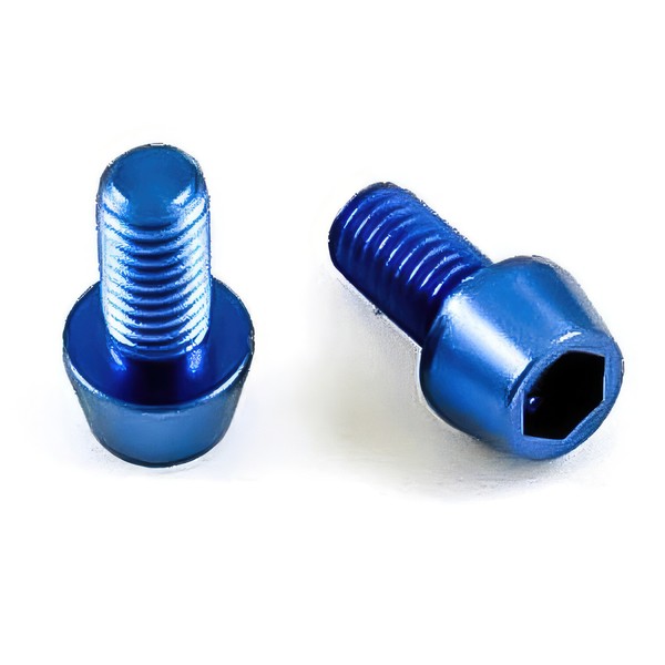 Titan Schraube M5 X 10Mm - Innensechskant Konischer Kopf - Blau-image