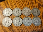 Franklin Half Dollar - Lot of 16 - 1951 to 1961