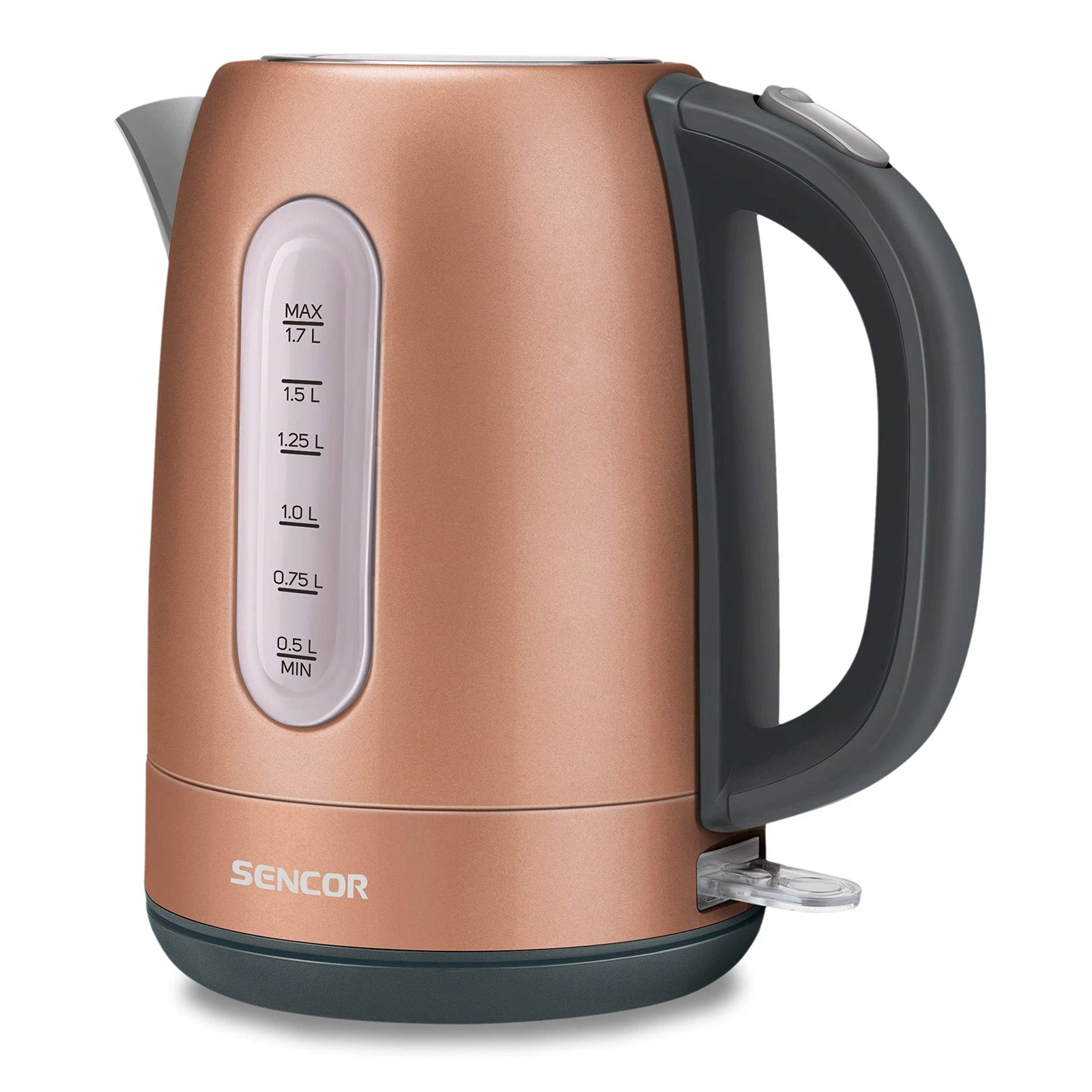 SWK1776GD 1.7L Stainless Steel Electric Kettle with Lid Safety Lock, Gold