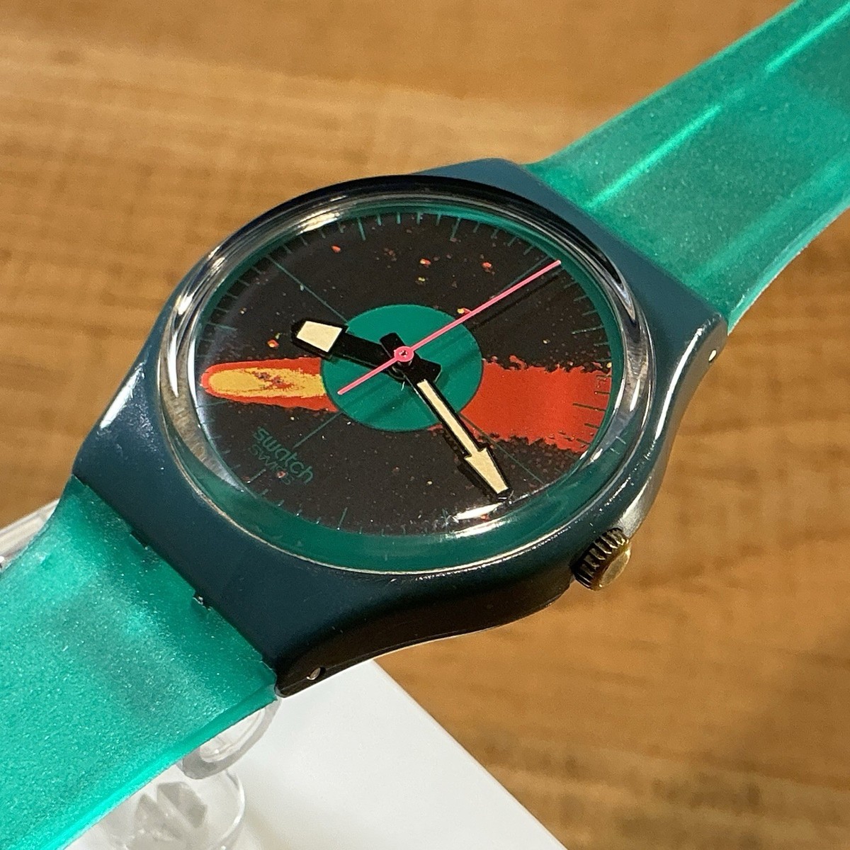 Swatch Watch GS102 COSMIC ENCOUNTER Vintage Swatch Watch Cosmic Encounter GS102 - 1986 Halley main image 3