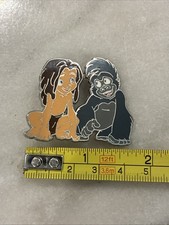 Nice Preowned Disney Pin- Young Tarzan and Terk - Burroughs Pin