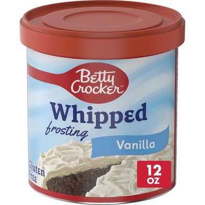 Betty Crocker Gluten Free Whipped Vanilla Frosting, 12 12 Ounce (Pack of 1)